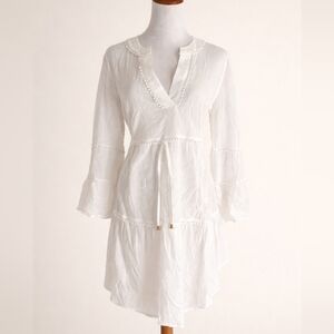 Heidi Klein White Bohemian Tunic Dress – Size S – New Without Tags